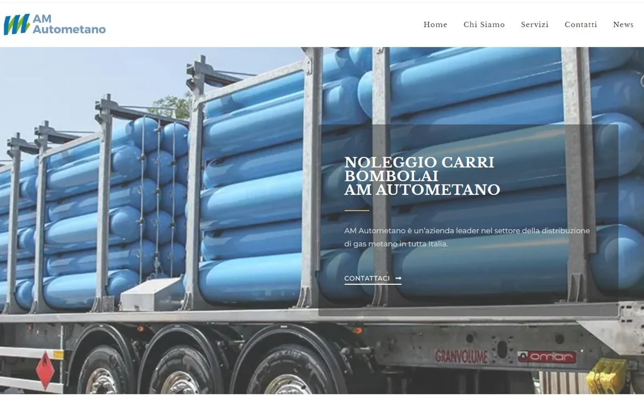 Schermata storica del sito AM Autometano