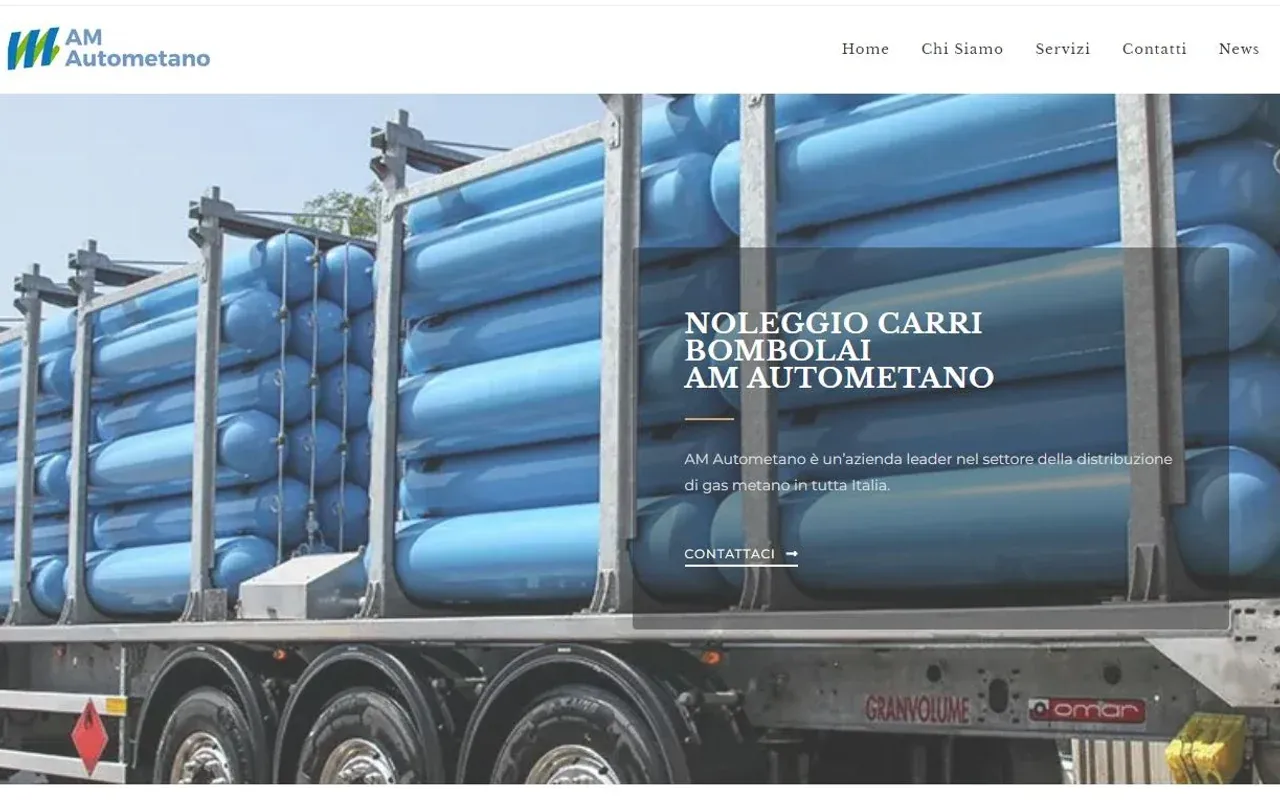 Schermata storica del sito AM Autometano