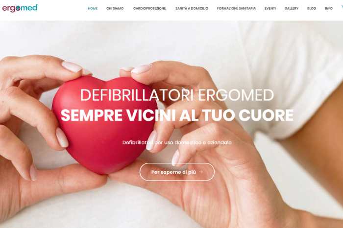 creazione sito web per azienda leader nella cardio protezione