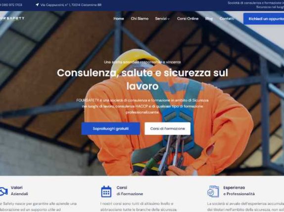 realizzazione sito internet foursafety